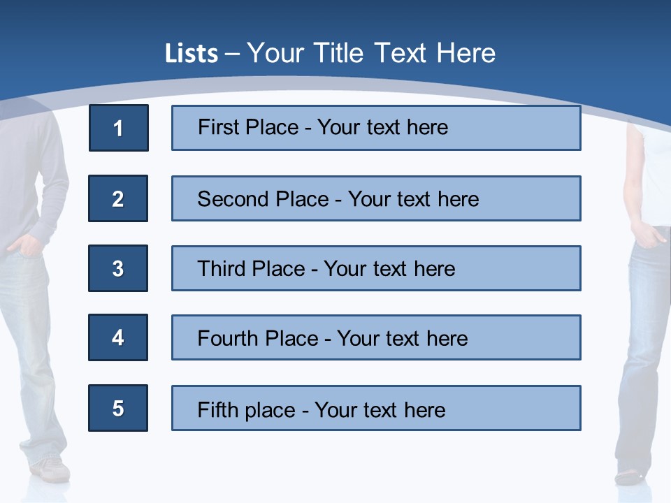 Jeans Student  PowerPoint Template