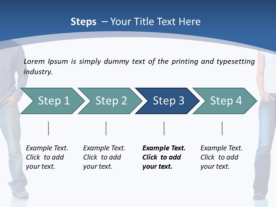 Jeans Student  PowerPoint Template