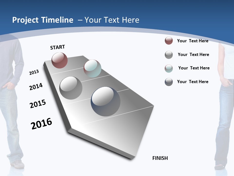 Jeans Student  PowerPoint Template