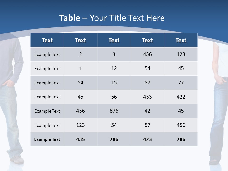 Jeans Student  PowerPoint Template