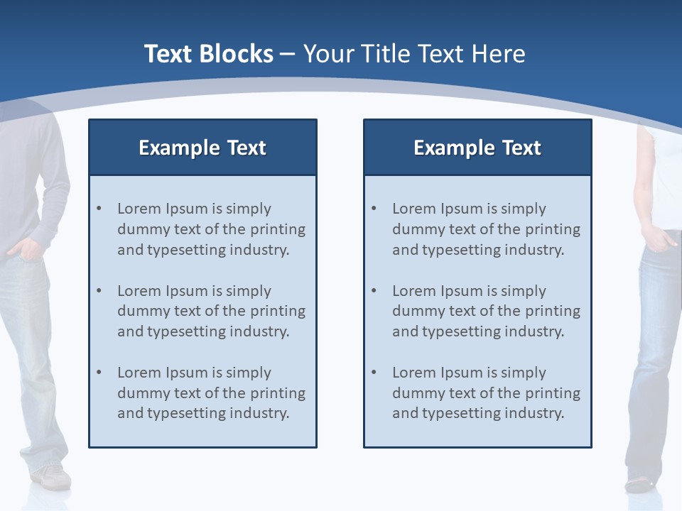 Jeans Student  PowerPoint Template