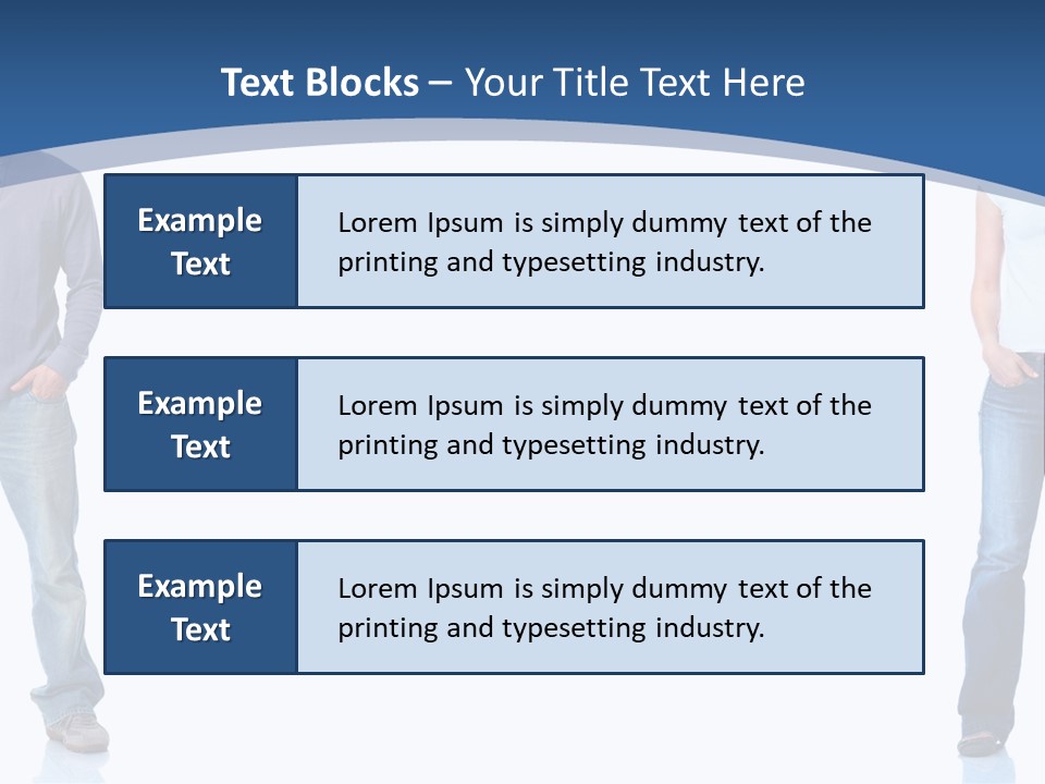 Jeans Student  PowerPoint Template