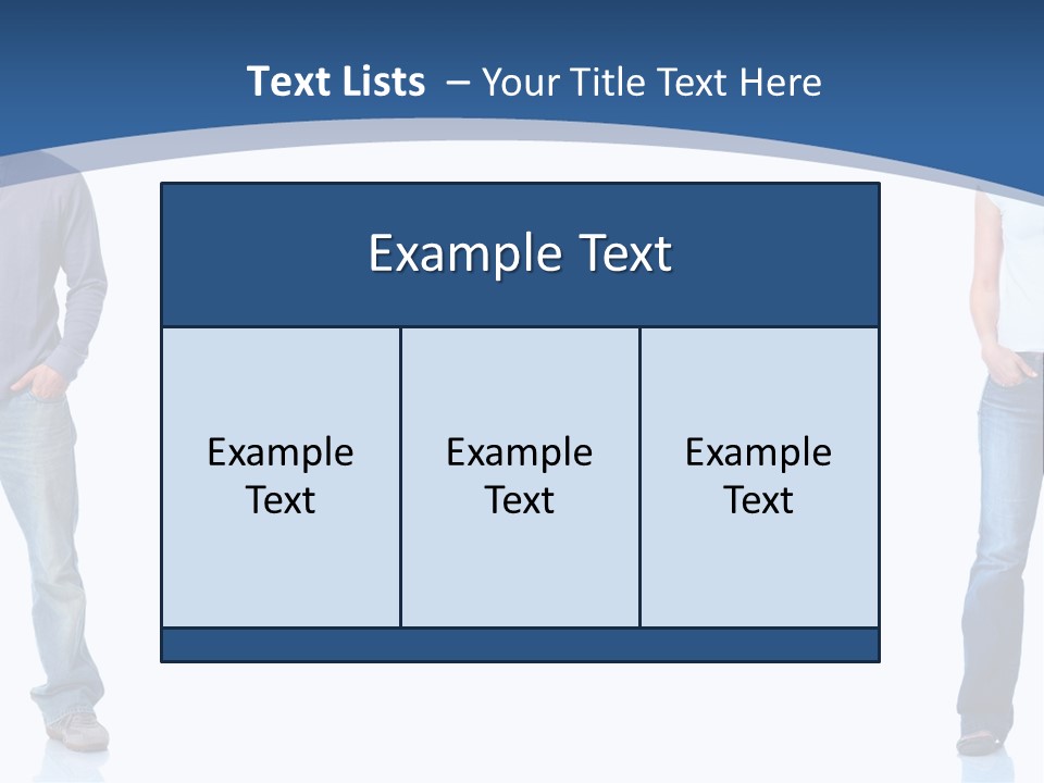 Jeans Student  PowerPoint Template