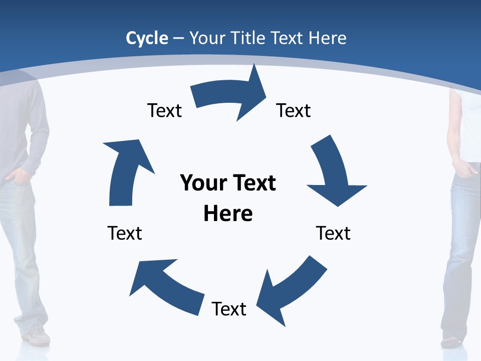 Jeans Student  PowerPoint Template