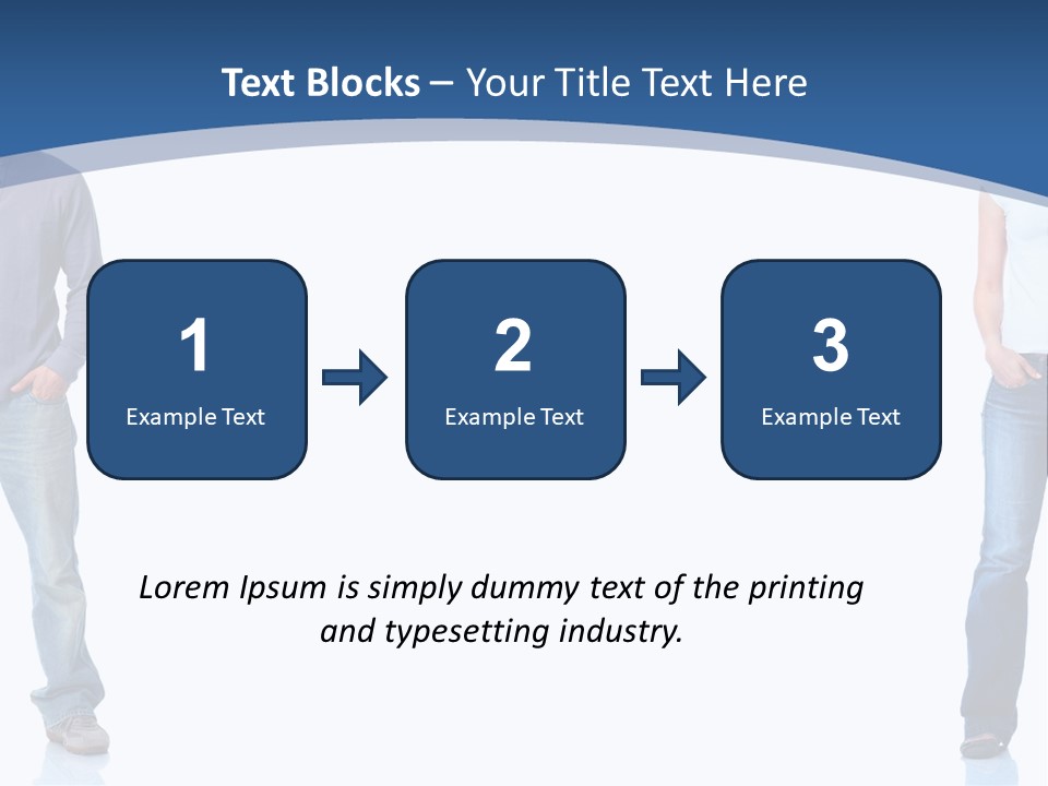 Jeans Student  PowerPoint Template