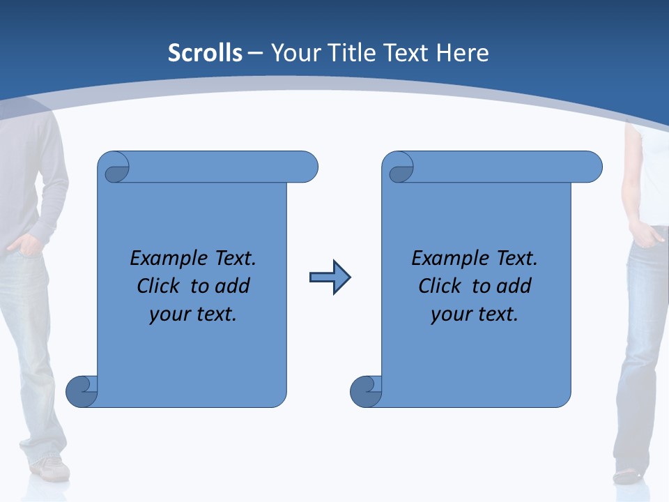 Jeans Student  PowerPoint Template