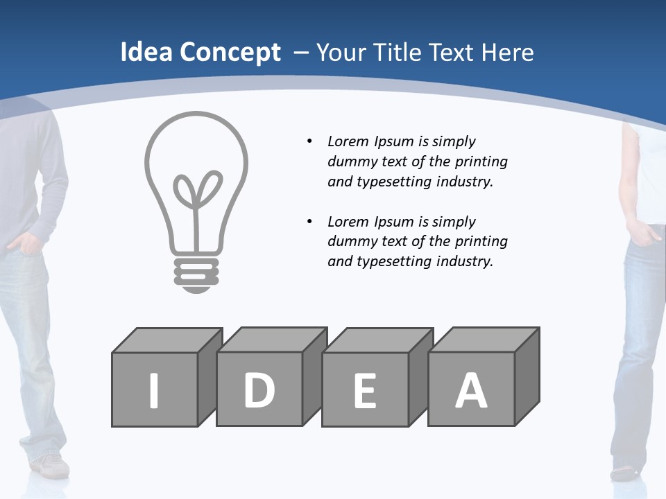 Jeans Student  PowerPoint Template