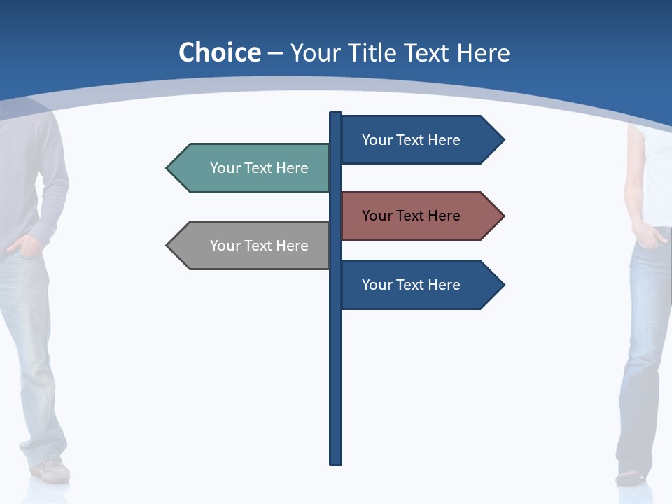 Jeans Student  PowerPoint Template