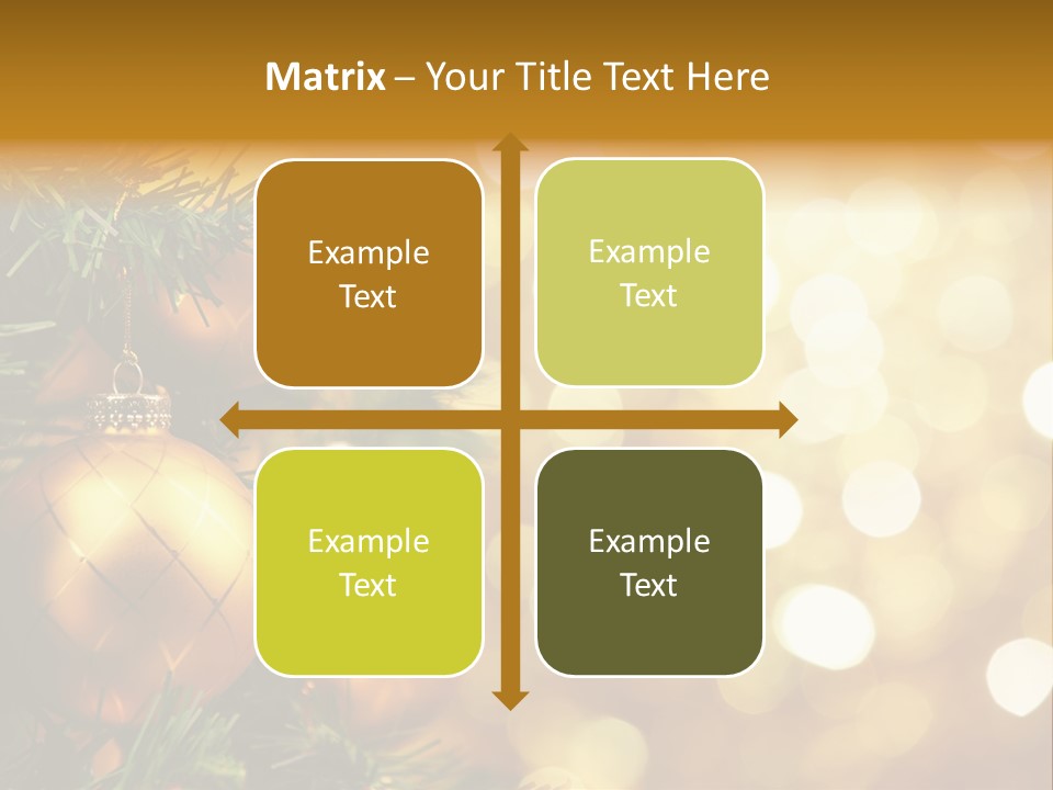 Decorative Christmastree Christmas PowerPoint Template