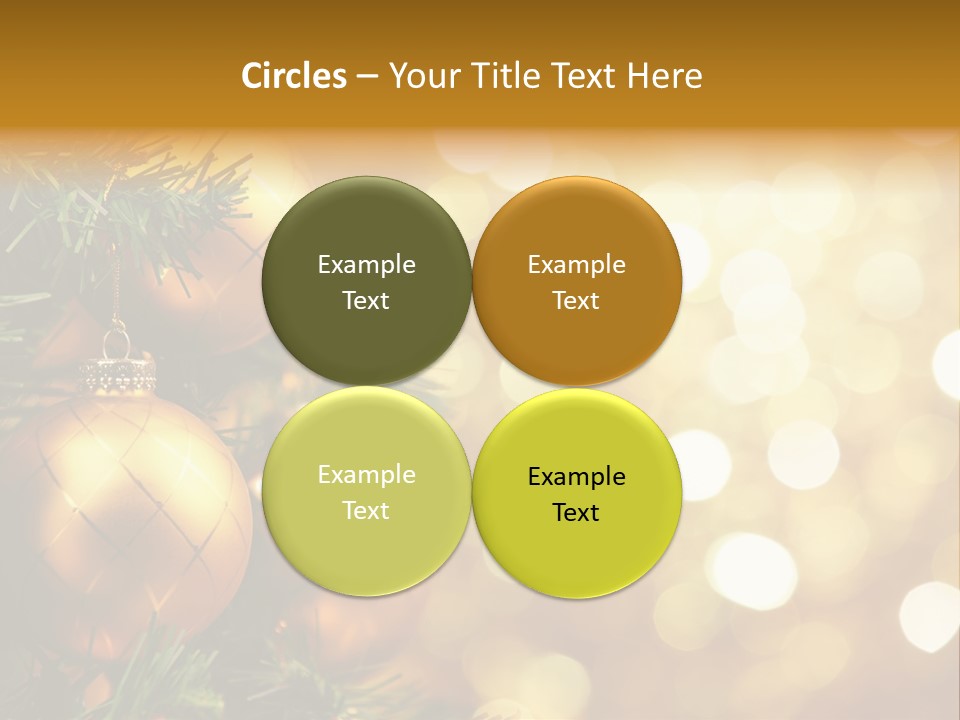 Decorative Christmastree Christmas PowerPoint Template
