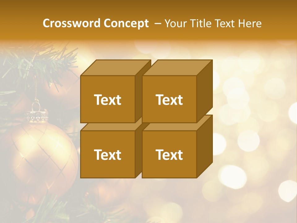 Decorative Christmastree Christmas PowerPoint Template