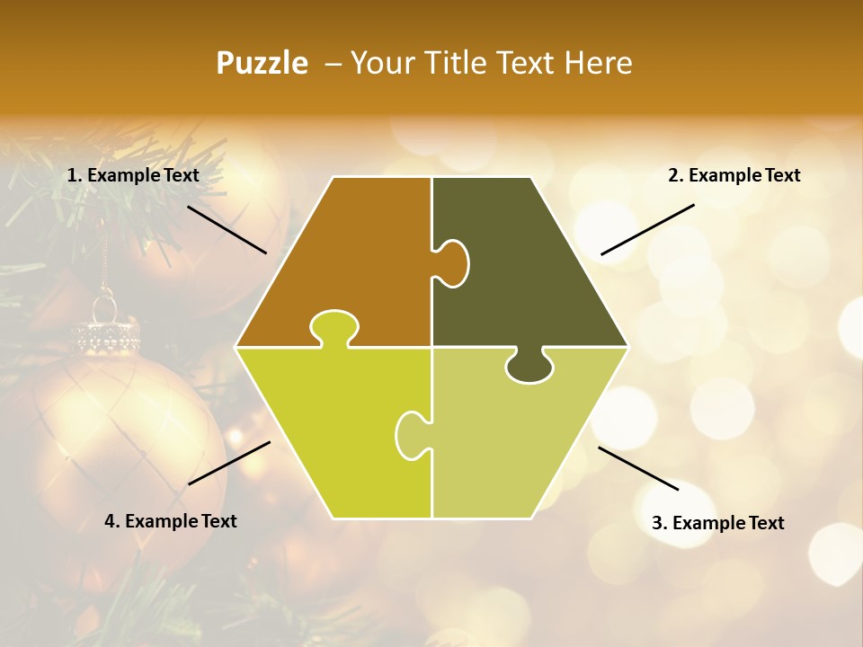 Decorative Christmastree Christmas PowerPoint Template