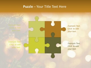 Decorative Christmastree Christmas PowerPoint Template