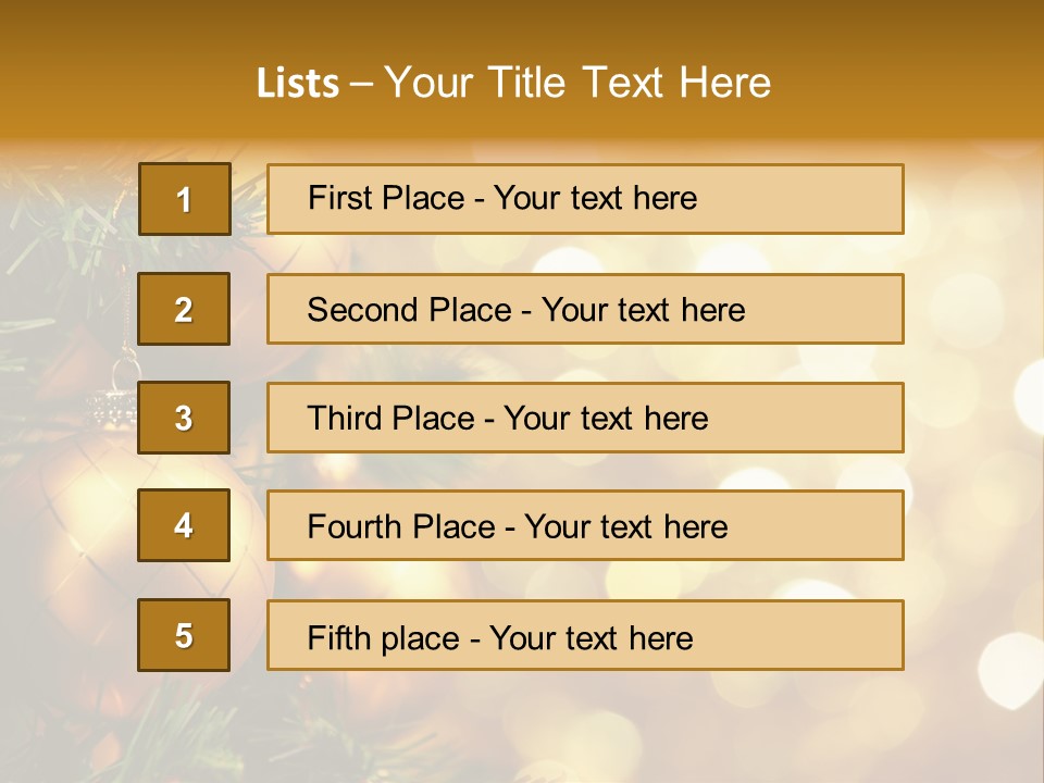 Decorative Christmastree Christmas PowerPoint Template