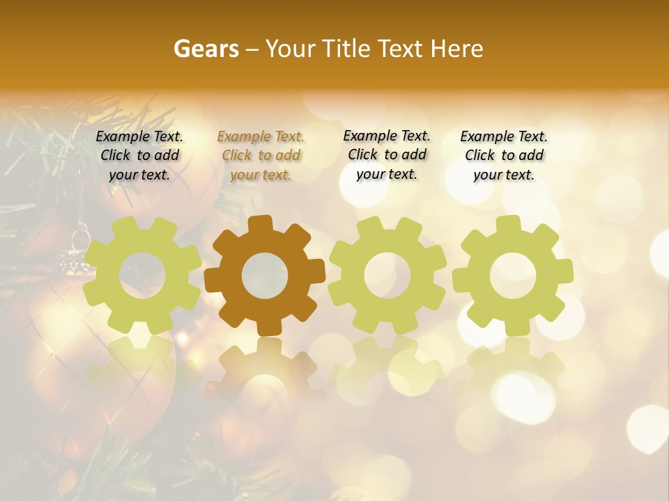 Decorative Christmastree Christmas PowerPoint Template