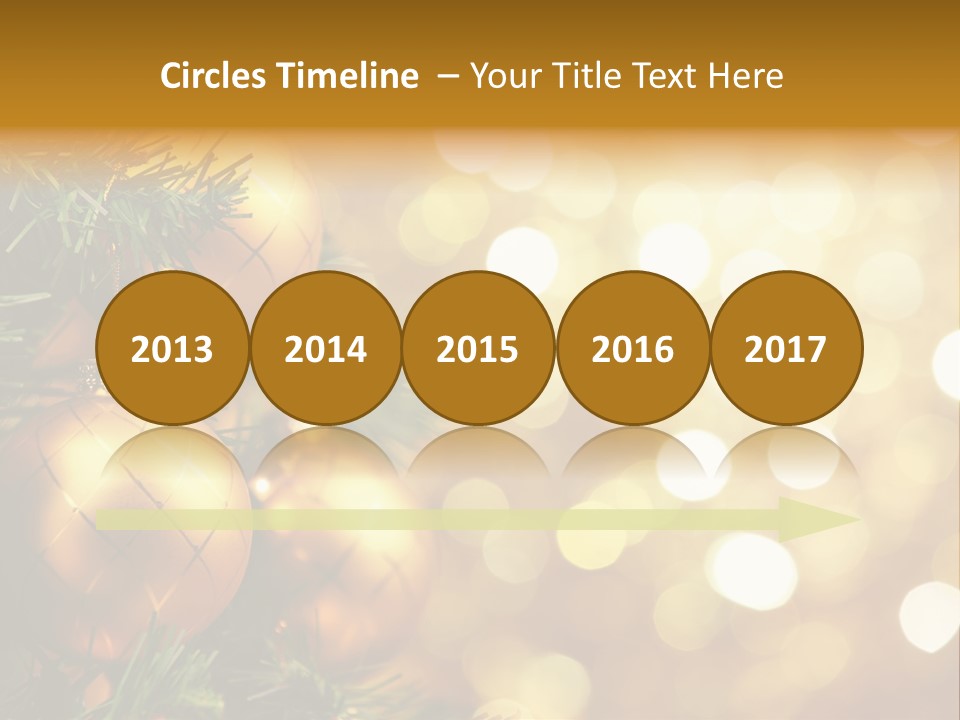 Decorative Christmastree Christmas PowerPoint Template