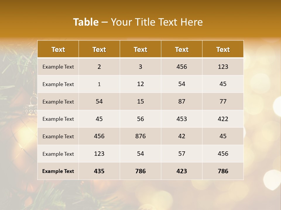 Decorative Christmastree Christmas PowerPoint Template