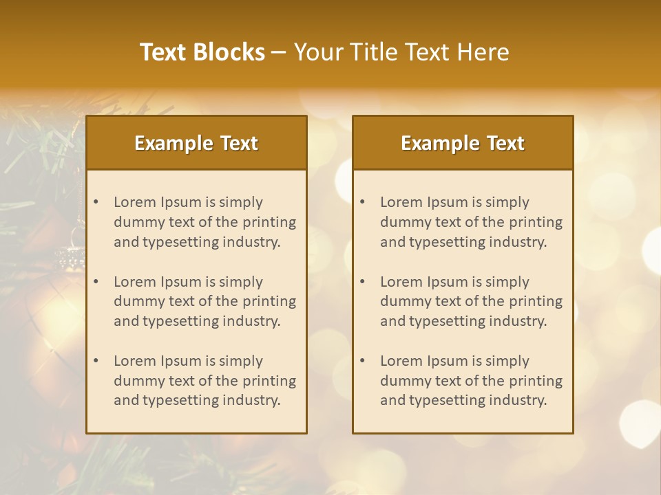 Decorative Christmastree Christmas PowerPoint Template