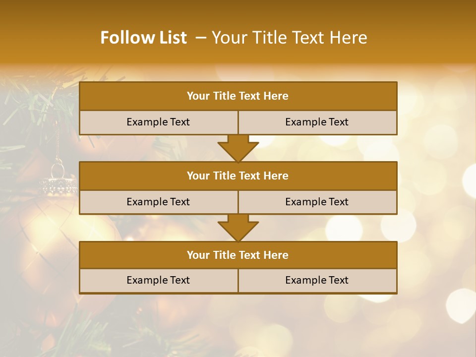 Decorative Christmastree Christmas PowerPoint Template