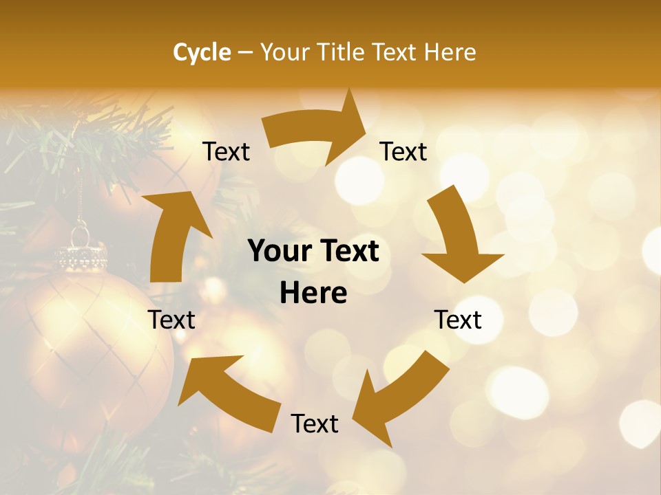 Decorative Christmastree Christmas PowerPoint Template