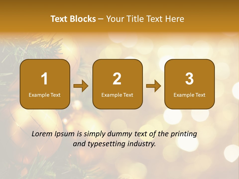 Decorative Christmastree Christmas PowerPoint Template