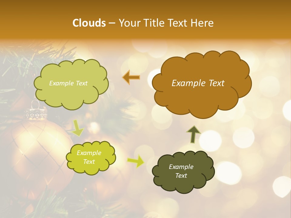 Decorative Christmastree Christmas PowerPoint Template