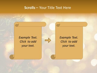 Decorative Christmastree Christmas PowerPoint Template