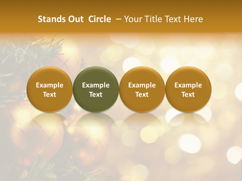 Decorative Christmastree Christmas PowerPoint Template