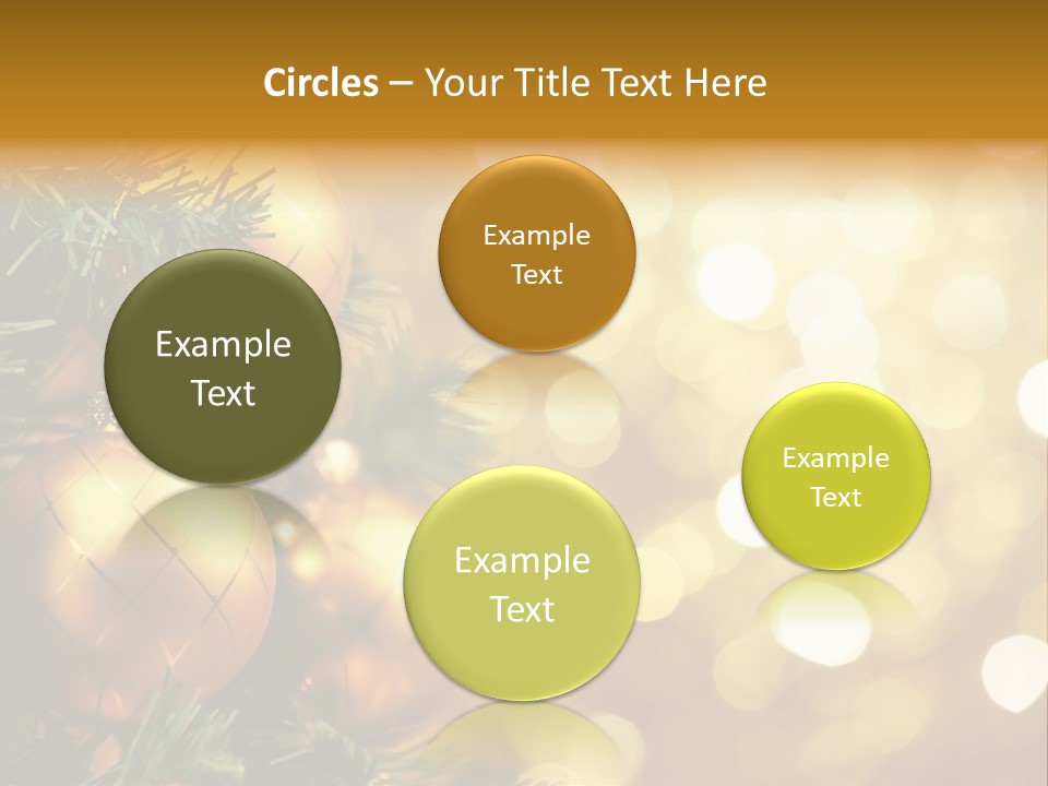 Decorative Christmastree Christmas PowerPoint Template
