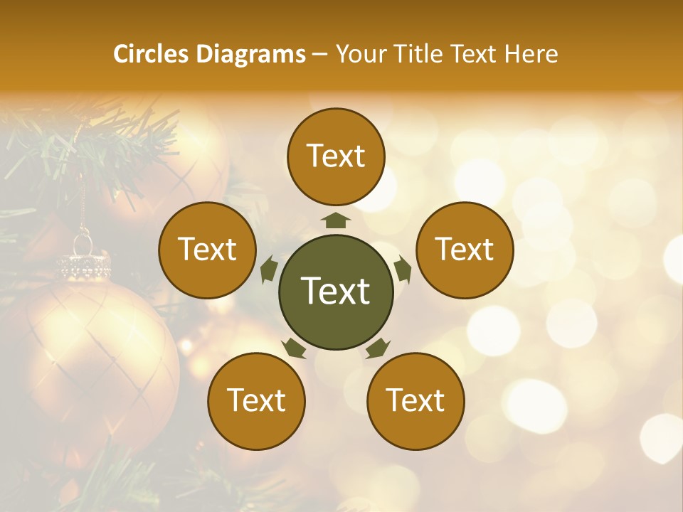 Decorative Christmastree Christmas PowerPoint Template