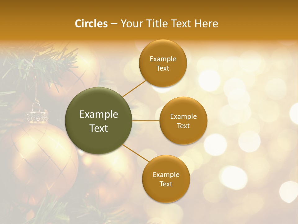 Decorative Christmastree Christmas PowerPoint Template