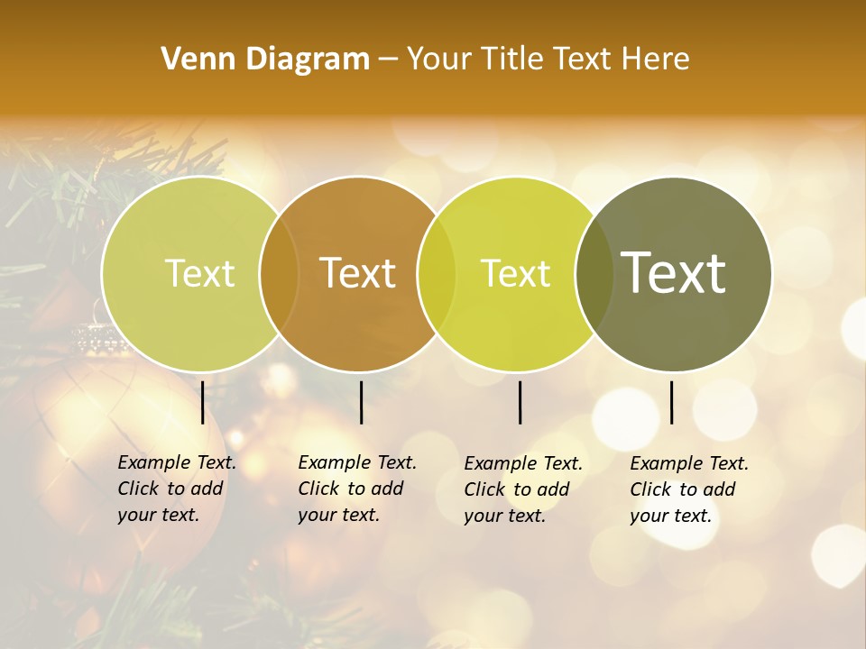 Decorative Christmastree Christmas PowerPoint Template