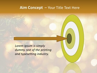 Decorative Christmastree Christmas PowerPoint Template