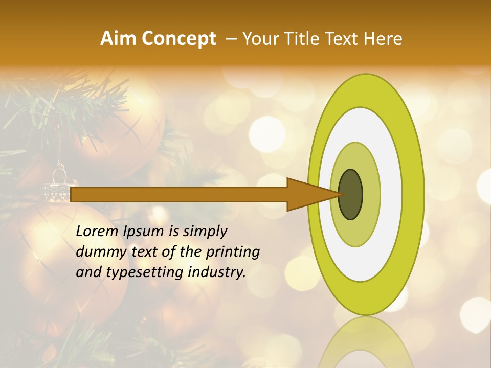 Decorative Christmastree Christmas PowerPoint Template