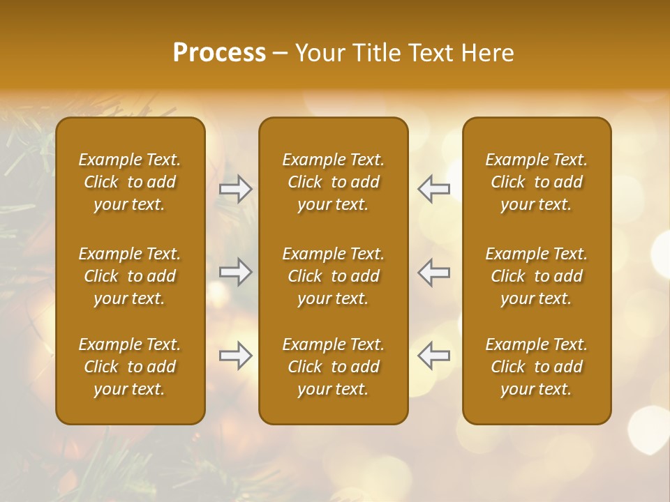 Decorative Christmastree Christmas PowerPoint Template