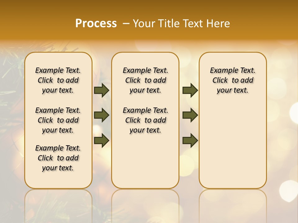 Decorative Christmastree Christmas PowerPoint Template
