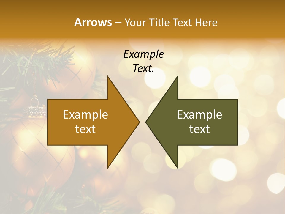 Decorative Christmastree Christmas PowerPoint Template
