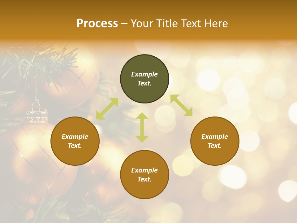 Decorative Christmastree Christmas PowerPoint Template