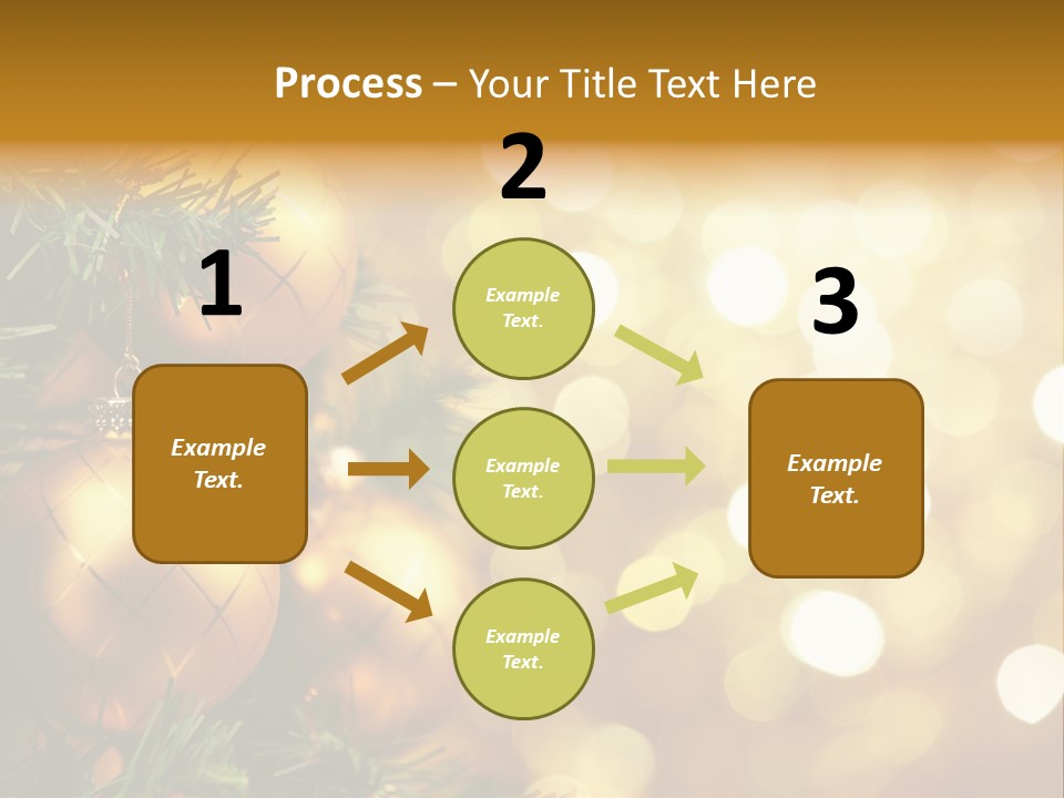 Decorative Christmastree Christmas PowerPoint Template