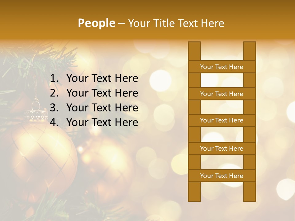 Decorative Christmastree Christmas PowerPoint Template