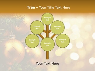 Decorative Christmastree Christmas PowerPoint Template