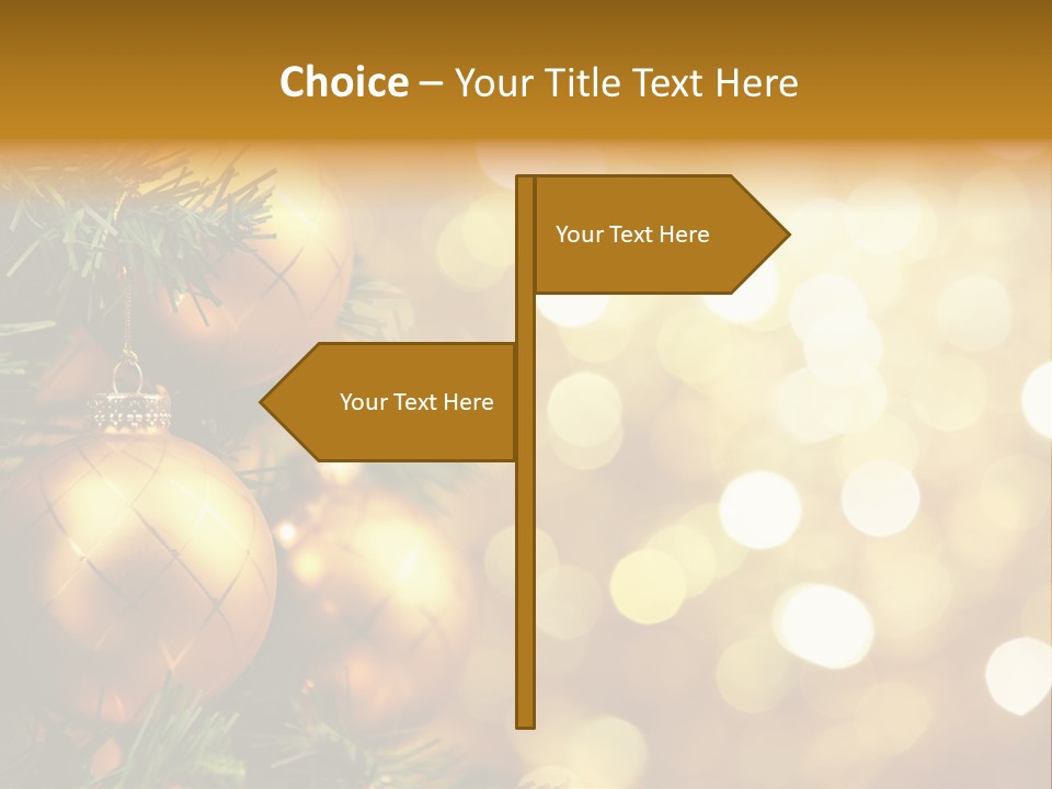 Decorative Christmastree Christmas PowerPoint Template