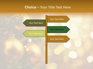 Decorative Christmastree Christmas PowerPoint Template