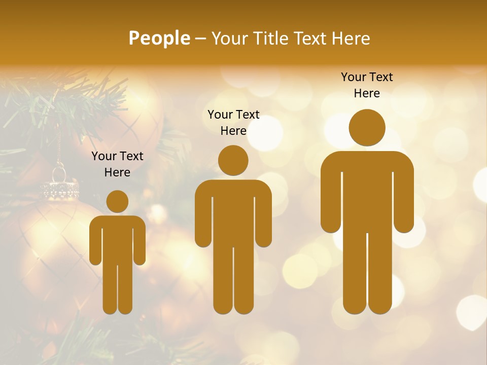 Decorative Christmastree Christmas PowerPoint Template