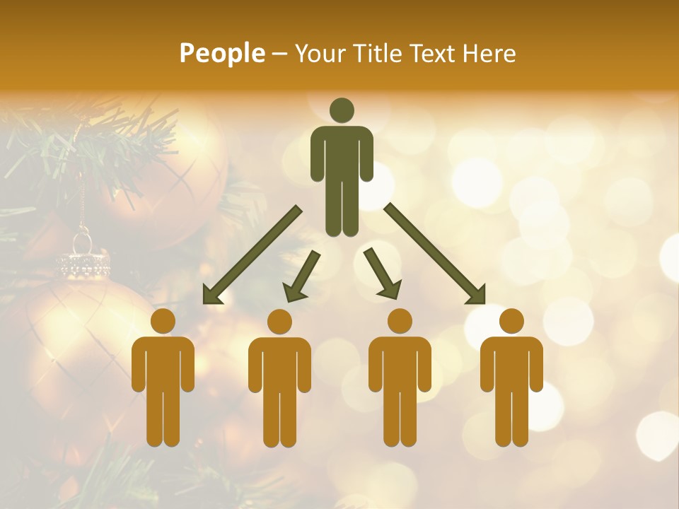 Decorative Christmastree Christmas PowerPoint Template