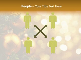 Decorative Christmastree Christmas PowerPoint Template