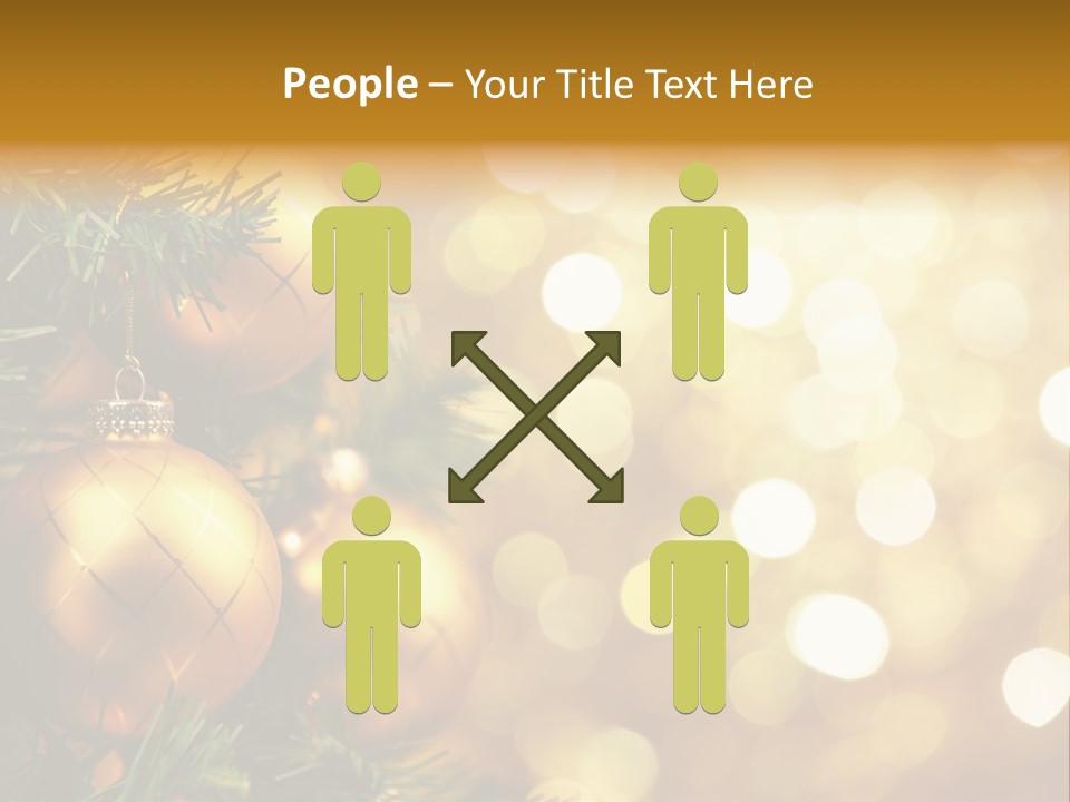 Decorative Christmastree Christmas PowerPoint Template