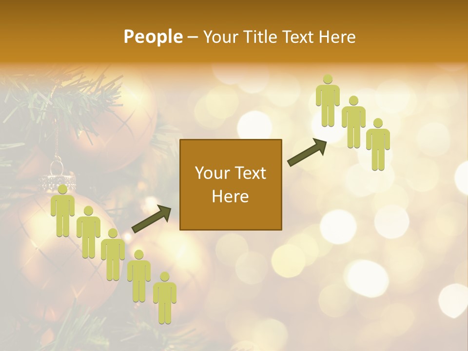 Decorative Christmastree Christmas PowerPoint Template
