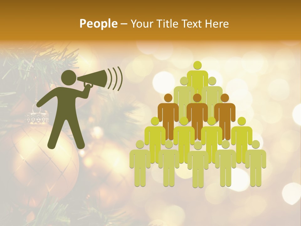 Decorative Christmastree Christmas PowerPoint Template
