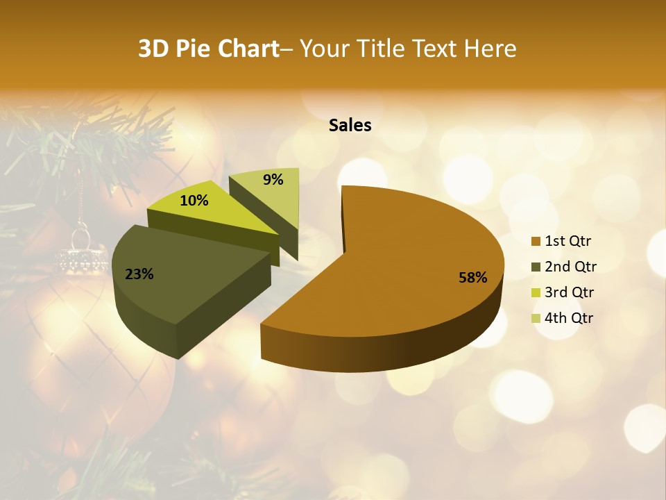 Decorative Christmastree Christmas PowerPoint Template
